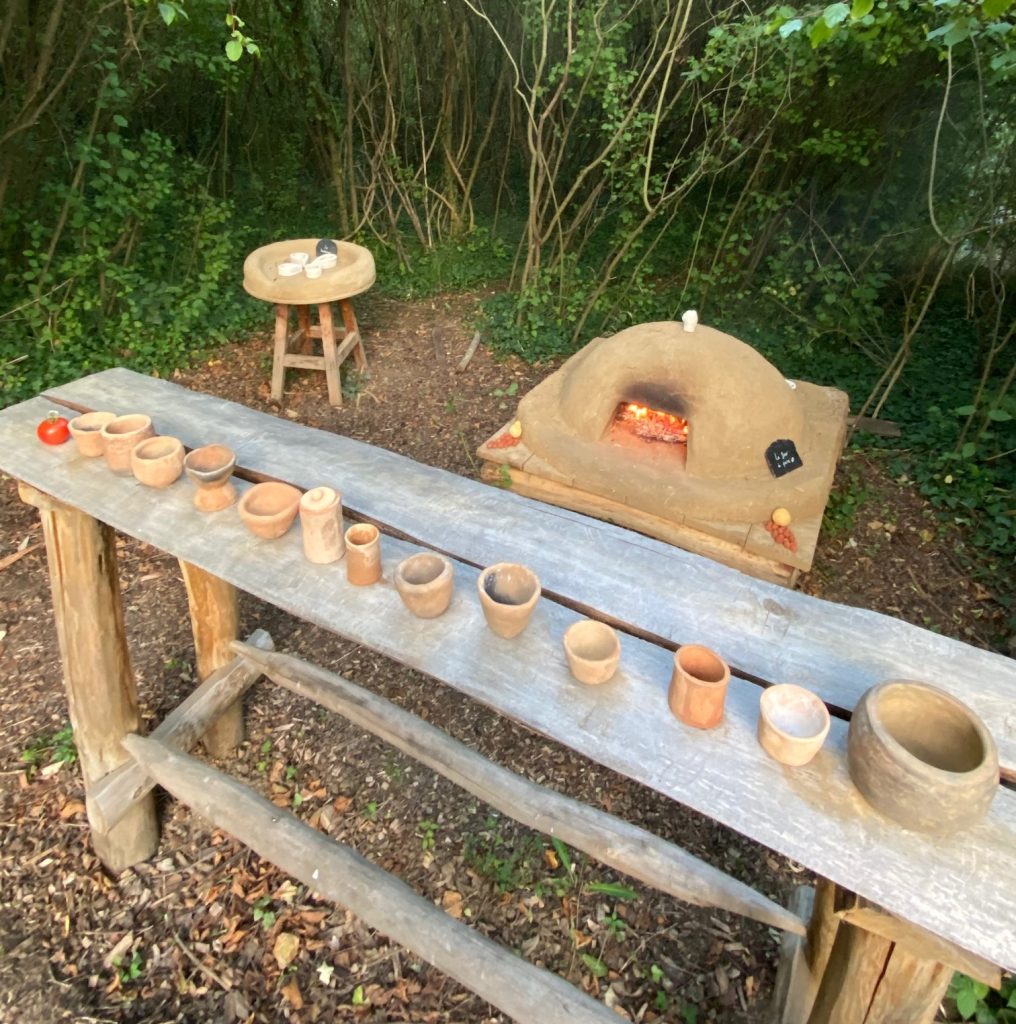 photo cuisine avec le four a pain en marche